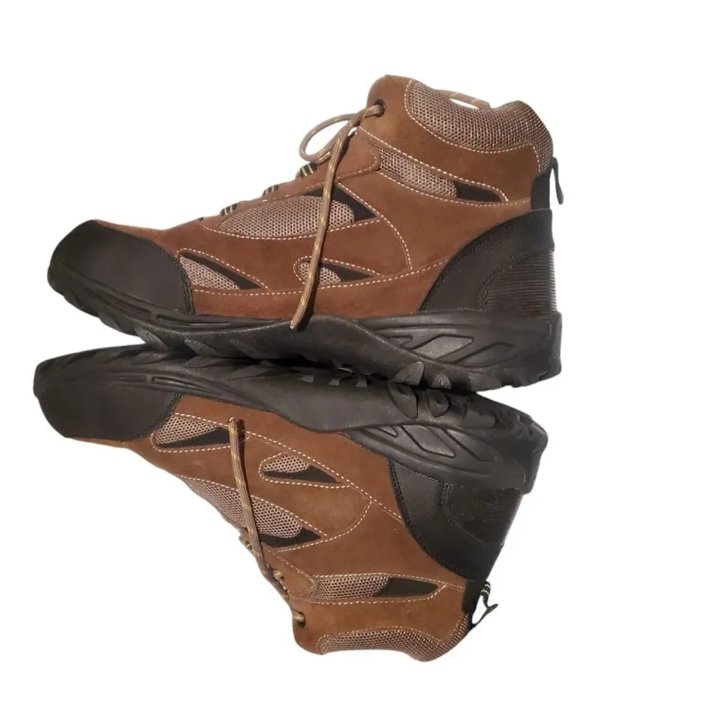Mt Emey Men's Brown Leather HikingShoes Boots 9703-2L Size 14E